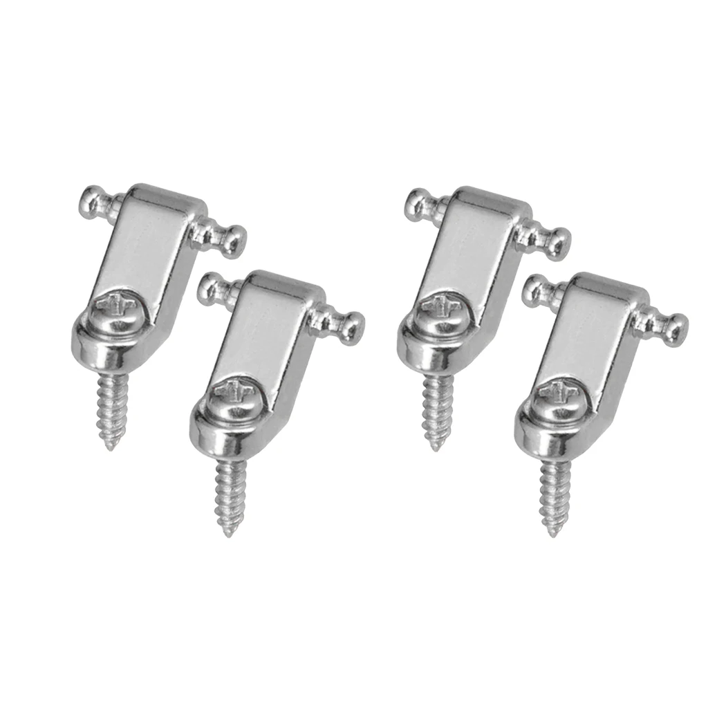 4 pcs Roller String Trees String Retainer Guide for Electric Guitar Parts ReplacementSilver