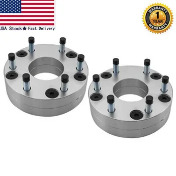 

2x 5x4.75" To 6x5.5" 5 To 6 Lug 2" Thick Wheel Spacers Adapters For Cadillac XLR