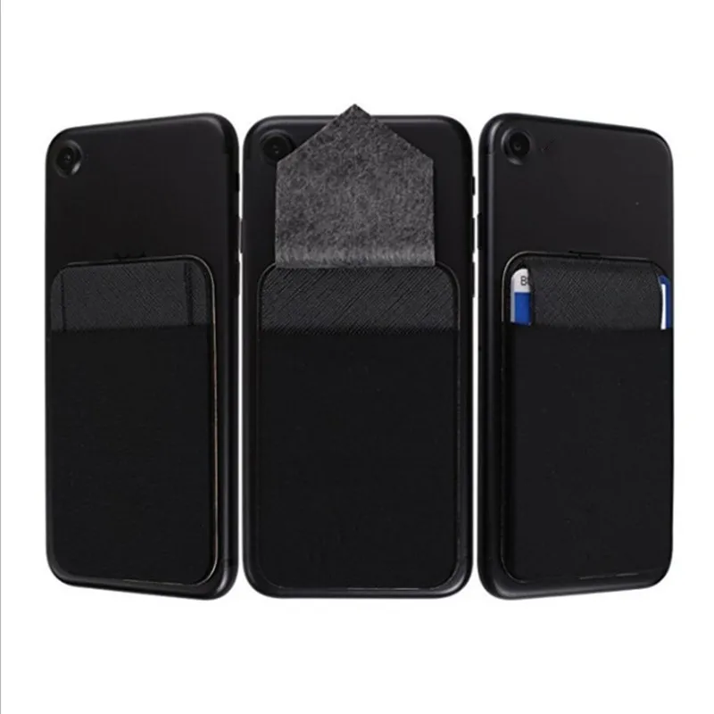 Fashion Elastic Adhesive Mobile Phone Wallet Credit ID Card Holder Sticker Case Pouch Pocket Cellphone Lycra Accessory | Багаж и сумки