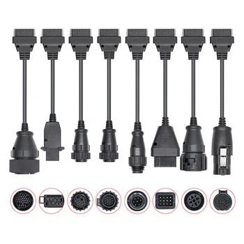 

8 PCS High Quality Trucks Cable For VD TCS CDP Pro Plus OBD2 OBDII Diagnostic tool Auto Diagnosis OBD OBD2 Adapter Trucks Cables