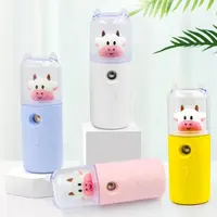 Cute Cow Humidifier Portable Female Makeup Water Replenishment Instrument Handheld USB Women Perfume Alcohol Nano Sprayer 2