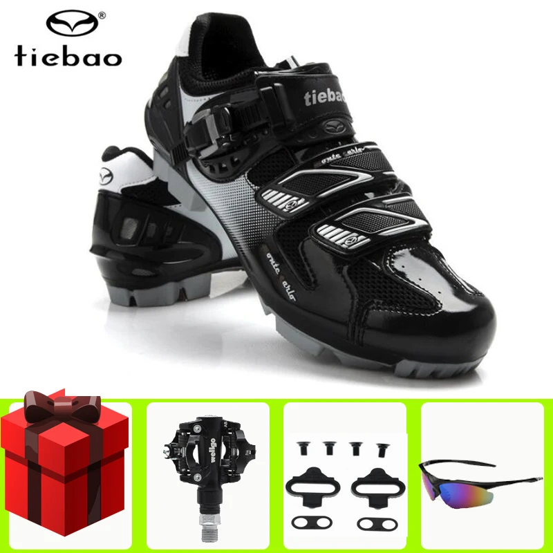 

TIEBAO Cycling Shoes men Sapatilha Ciclismo Mtb add SPD Pedal set Mountain Bike Biking riding outdoor sport women Sneakers