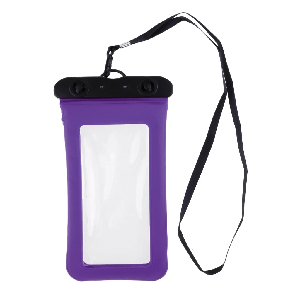 Universal Waterproof Air Bag Floating Phone Case Dry Pouch Bag With Lanyard