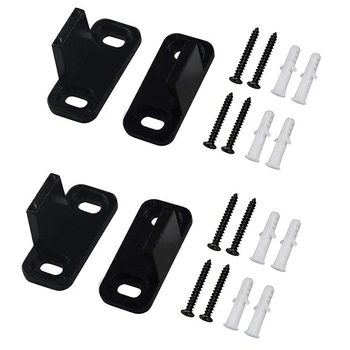 

2 Set Sliding Barn Door Floor Guide Bottom Adjustable Dual Clip Floor Mounted Guide Hardware