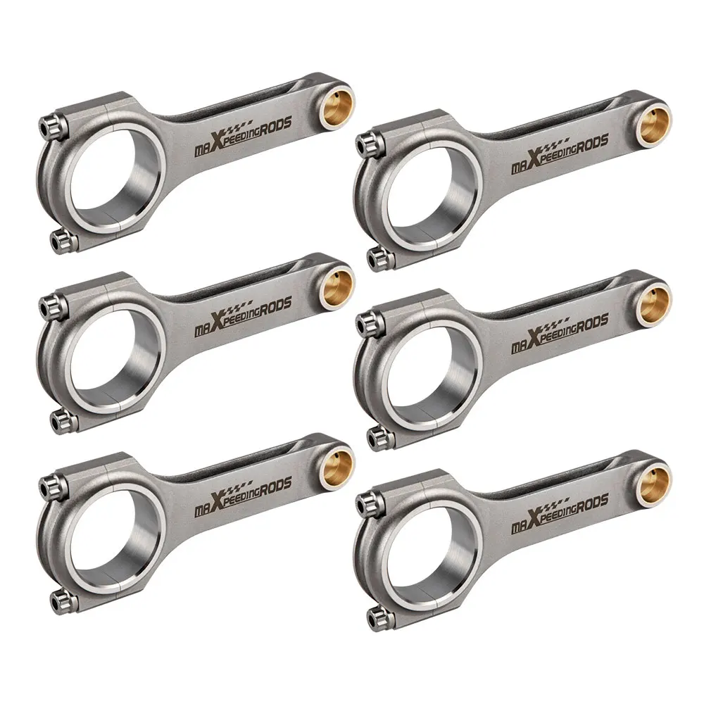 MAXPEEDINGRODS 125.25mm Connecting Rods For Toyota Supra JZA70 Crown 2.5L 1JZ 1JZ-GTE Conrod 600HP Con Rod Balanced Piston Pin | Автомобили