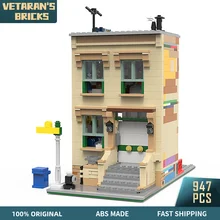 

MOC City Series Sesame House Street Scene Apartment Hovel Loft Model Modular Building Blocks Set Toy Kids Child Christmas Gift