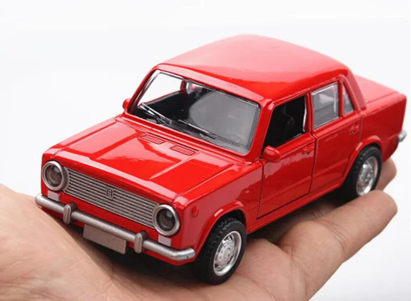 12,5 см 1/32 металлическая классическая модель для России, Советского Союза, Лада, автомобильная модель, литые автомобили, игрушки для детей