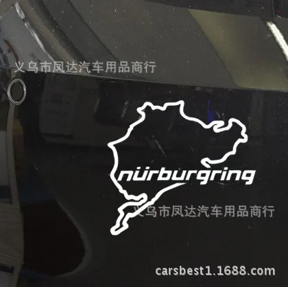 Y087 импортные товары горячие продажи Nurburgring бампер стикер s светоотражающий автомобильный стикер