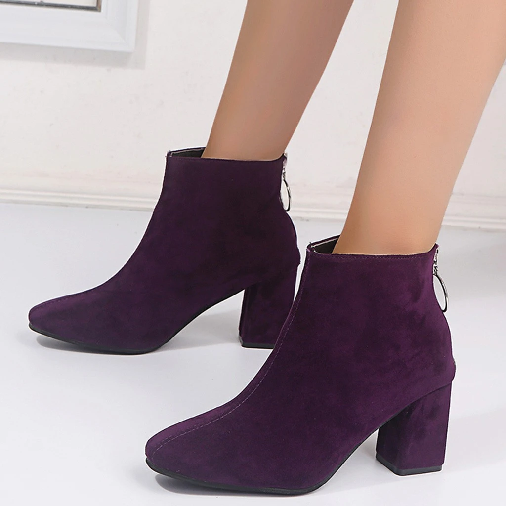 Women's purple ankle boots Clearance