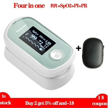 

Bluetooth APP pulse oximeter SpO2 PR PI RR Four in one Monitor Oximeter de dedo OLED Display Finger Oximeter for Android