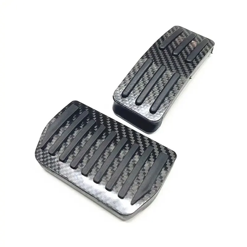 Fuel Brake Pedal Carbon Fiber Pedals Covers for Volvo XC40 S40 V40 for LYNK&CO 010203 AT Car Interior Accessories car pedals pedal cover