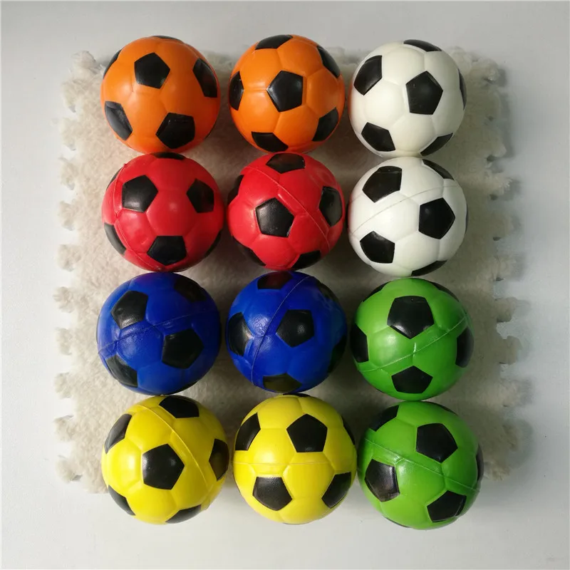 12pcs 6.3cm Anti Stress Ball Relief soccer Football Basketball Baseball Tennis Soft Foam Rubber squeeze Ball Toys for Children 14