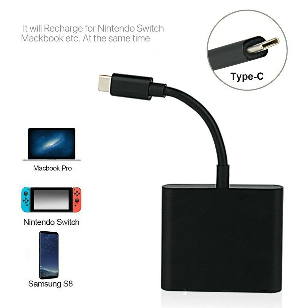 Ouhaobin 1080p 4K HDMI адаптер для коммутации тип-c HDMI конвертер тип-c концентратор адаптер для домашнего телевизора для ПК видеоплеера