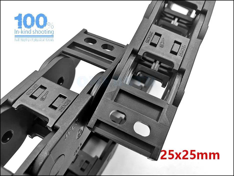 JFLO 1Meter 25x25 25x38 25x50 25x57 25x77mm Wire Carrier cable Drag chain Bridge type open of both side Towline Free shipping 18