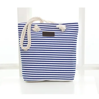 

Tote Bag 2020 Summer New Handbag Fashion Shoulder Bag Casual Female Bag Striped Canvas Bag Shopping Trend Bag