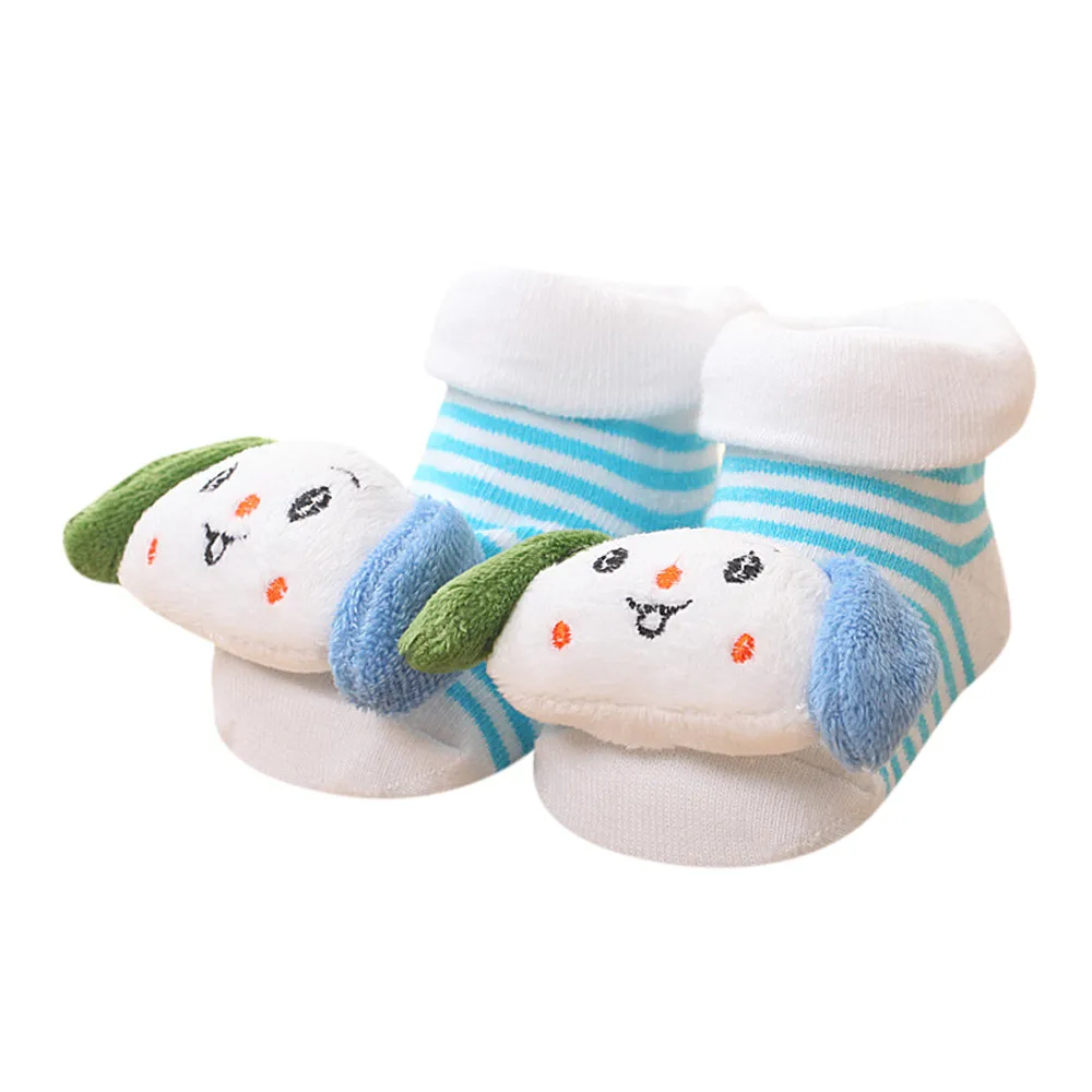 Детские носки с героями мультфильмов для новорожденных девочек и мальчиков; носки для детей; нескользящие тапочки; H5