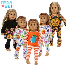 Новое модное милое платье Одежда для Хэллоуина костюмы подходят для куклы Американская девочка для 18-дюймовой куклы американская девушка одежда