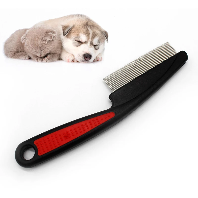 For Dogs Cat Removed Flea Combs 1 Pcs Comb Single Row Steel Teeth Hair Brush Grooming Brush Pets Supplies Dog Cat Tool