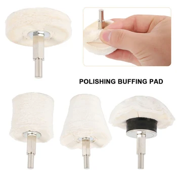 

4Pcs Polishing Mop Wheel Polishing Drill Kit Buffing Pads Mop Wheel Tools Set