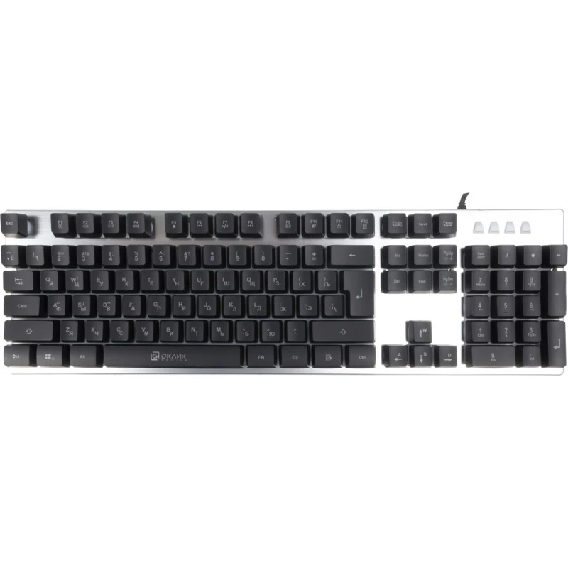 Клавиатура OKLICK 770G IRON FORCE, серый