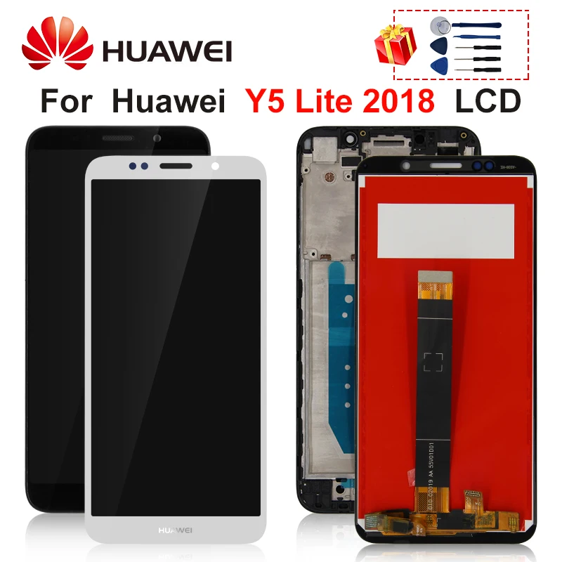 ЖК дисплей с дигитайзером на сенсорном экране для Huawei Y5 Lite 2018 запчасти в сборе