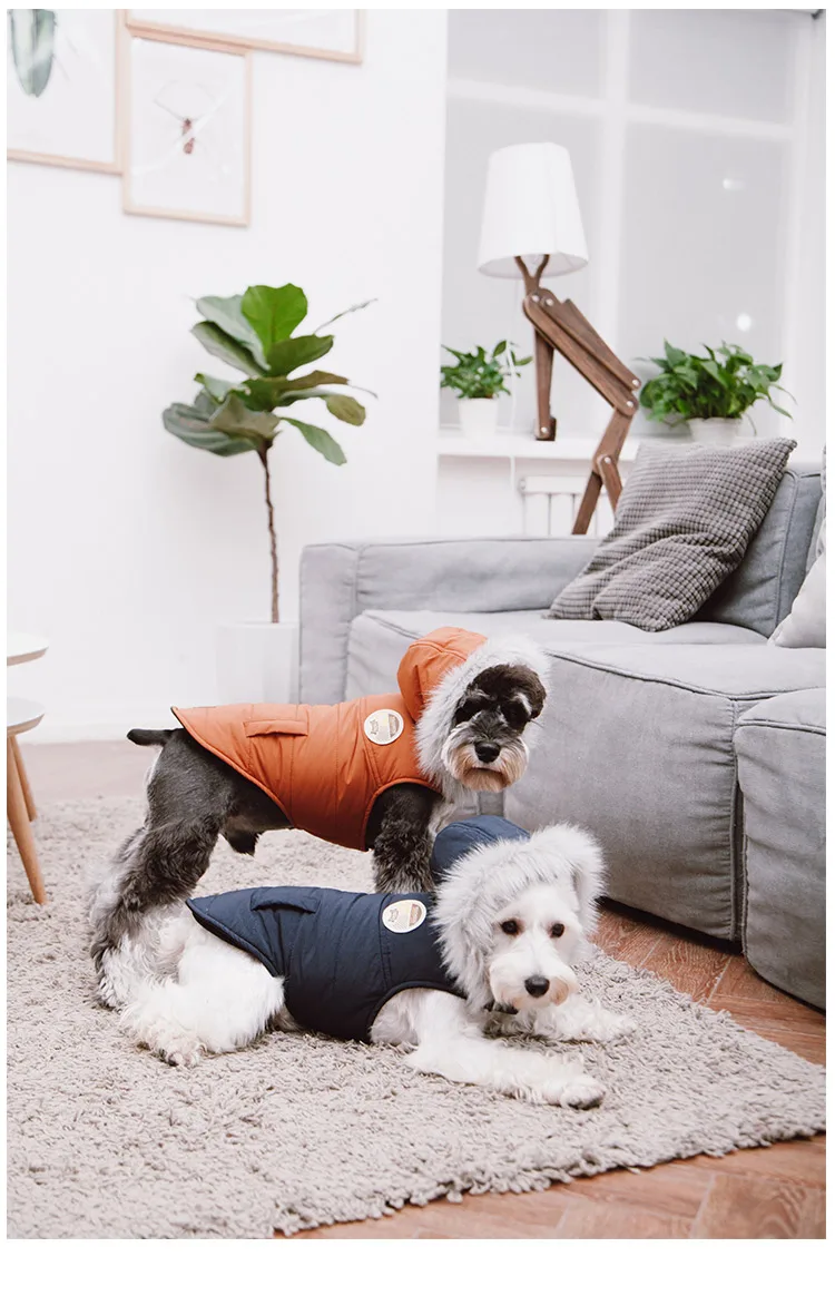 

Winter Warm Luxury Pet Dog Clothes Waterproof Coat Overalls French Bulldog Pet Clothes Roupa De Cachorro Dog Trench Coat KK60GF