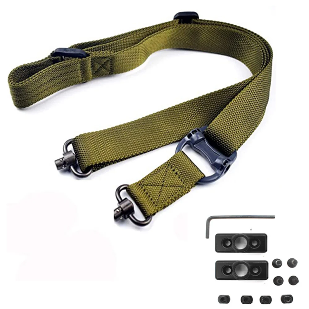 

MS4 Outdoor Tactical Military Sling, 2 Point Safety Lanyard, Gun Rope, Shoulder Strap with QD Sling Mount