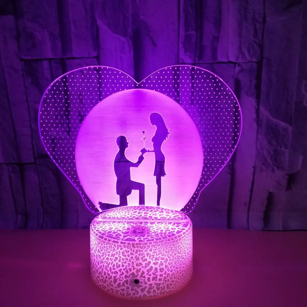 Предложение 7 цветов лампа 3d Визуальный светодиодный ночник s для детей сенсорный Usb Настольный светильник Lampara Lampe детский спящий светильник движения