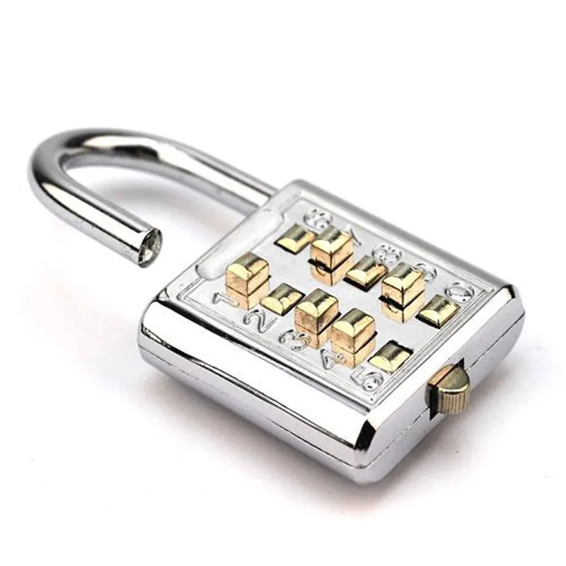 High quality 4-digit Metal Password Lock Combination Suitcase Luggage Door Padlock Locksmith Tools | Обустройство дома