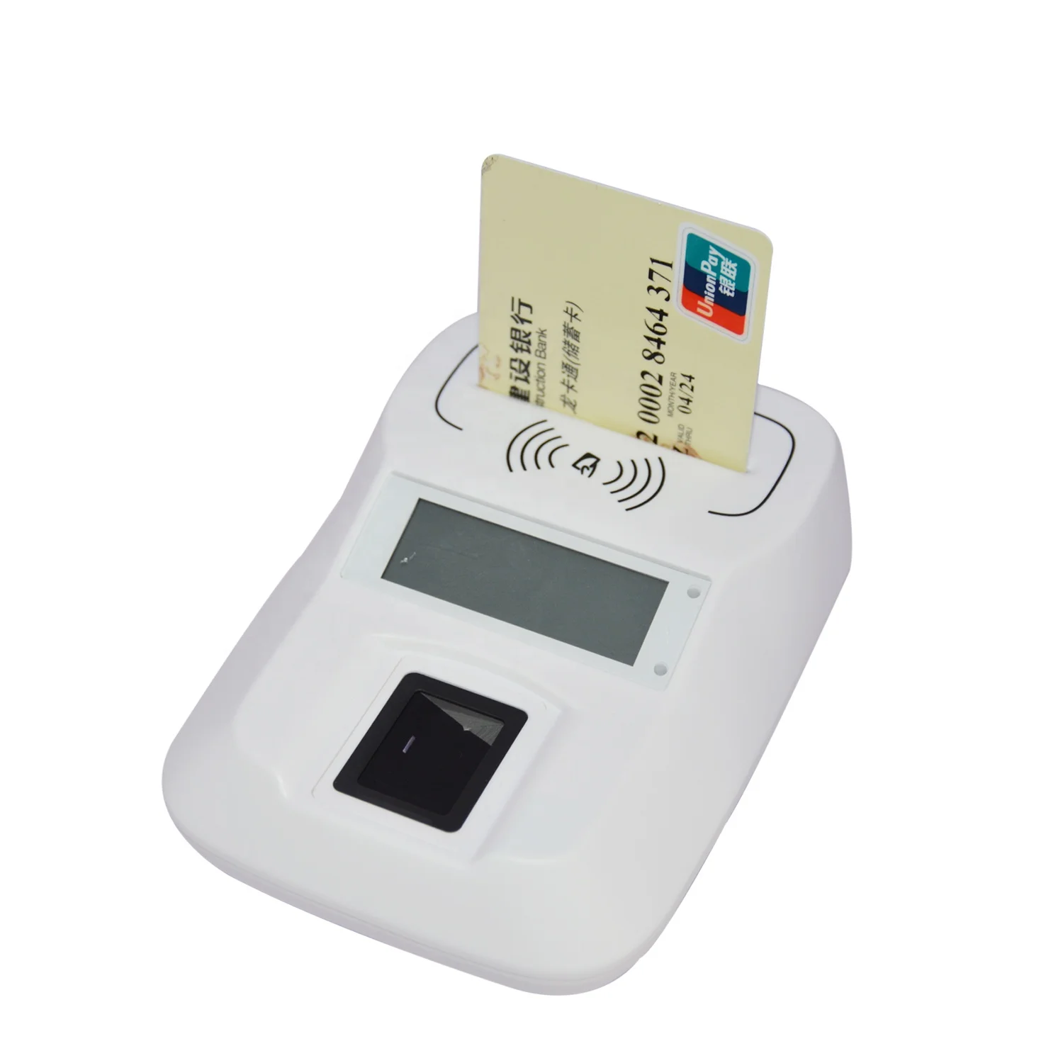 

Identification Contact + Contactless + PSAM + LCD Smart NFC Fingerprint Card Reader for Bank HD8-FI