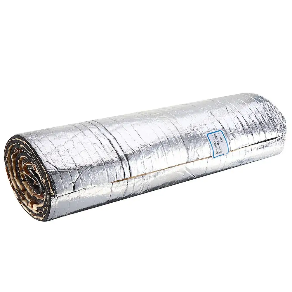 Tapete de Alumínio para Motor Folha de Alumínio Térmico do Carro Fogos de Artifício 7mm 10mm 15mm 20mm 25mm 30mm Isolamento Capuz 200cm x 50cm 5mm - 26 Algodão de isolamento térmico e acústico