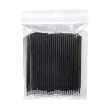 

600 Pcs Disposable Mini Brushes Eyelashes Extension Individual Lash Removing Swab Applicators For Eyelash Extension Tools