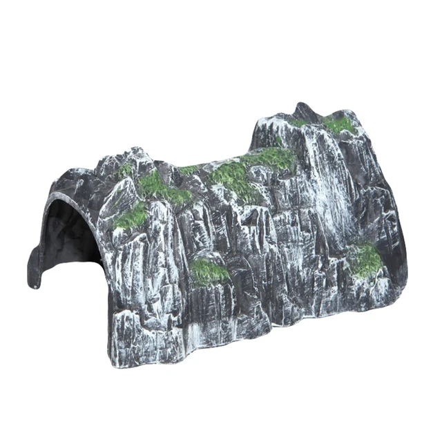 Simulation Rockery Train Cave Tunnel Model DIY Miniature Railway Scene Accessory Simulated Cave Scene Model Toys Gift For Kids 2