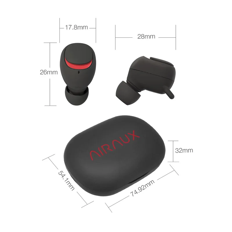 Для BlitzWolf гарнитура AIRAUX беспроводной bluetooth 5,0 Наушники Hi-Fi стерео головной телефон водонепроницаемый громкой связи