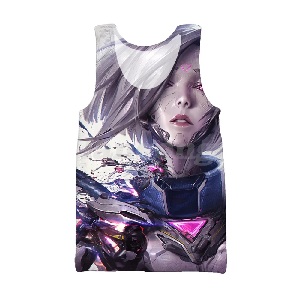 League of legends project fiora 3d печать футболки/толстовки/брюки мужские комплекты харадзуки