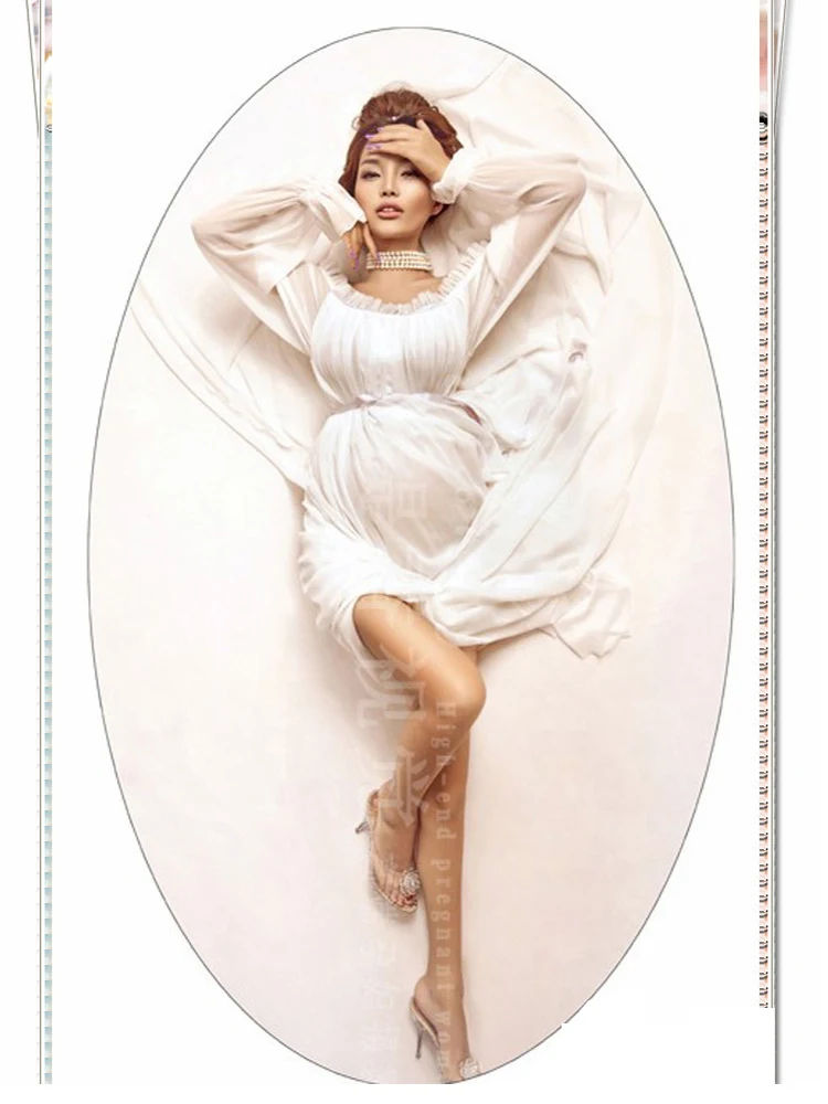 Кружевные женские платья с бретельками на одно плечо для беременных/Одежда для фотосъемки беременных женщин
