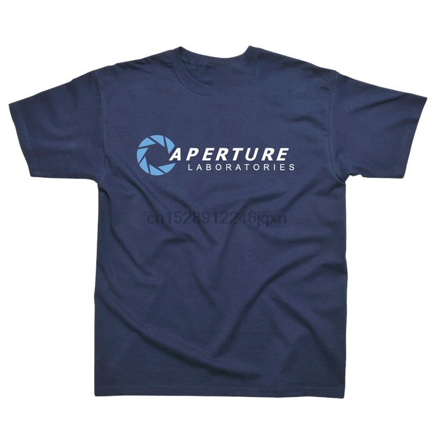 Aperture Laboratories Inspired By Portal Gamer Удобная футболка с принтом |