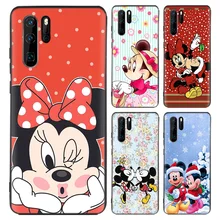 Minnie Mouse Christmas Black Coque Case For Huawei Mate 30 20 10 P30 P20 P10 Pro Lite P Smart Z Soft Phone Cover