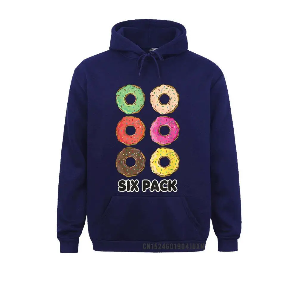 Funny Donut Six Pack Workout T-Shirt__4393 Cool Hoodies Long Sleeve for Women Labor Day Sweatshirts Casual Clothes Hip Hop Funny Donut Six Pack Workout T-Shirt__4393navy