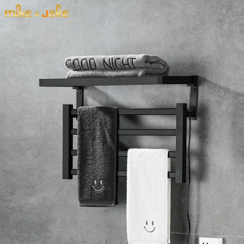 55W Intelligent Thermostatic Electric Heating Towel shelf rack Carbon Fiber Heating Household Towel Rack warm towel shelf