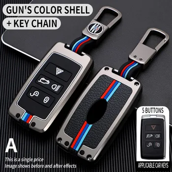 Copertura chiave auto in lega di zinco per Land Rover A9 Range Rover Sport 4evoque Freelander 2 Discovery 1 3 4 per Jaguar XE XJ XJL XF C-X16