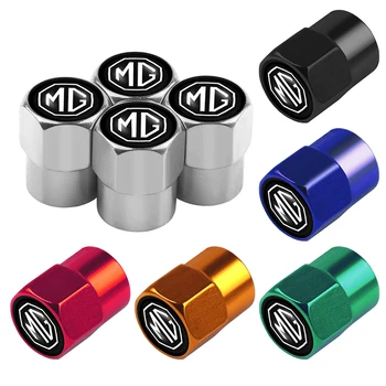 

For Morris Garages HECTOR MG 3 5 6 7 ZS GS GT HS Car Styling 4Pcs Car Wheel Tire Valve Caps Stem Case Badge Decoration Dust Caps