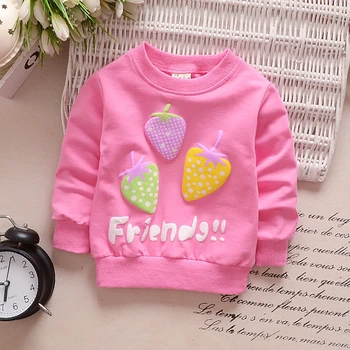 

Long-sleeve Baby Girls Cotton Sweatshirt and Infant Boys Cartoon Print Bottoming Shirt for Newborn Children Kids Autumn Clothes
