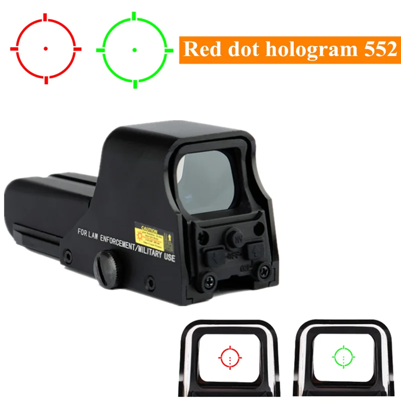 

New red tactical aluminum green grating reflector 1x holographic red viewpoint green brightness adjustable551 552 553 558