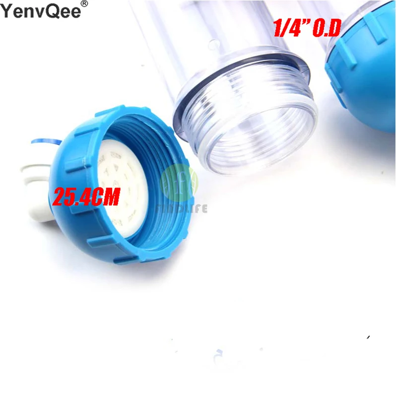 WATER FILTER 2PCS  T33 cartridge housing DIY T33 Shell Filter Bottle 4pcs fittings Water Purifier for reverse osmosis system