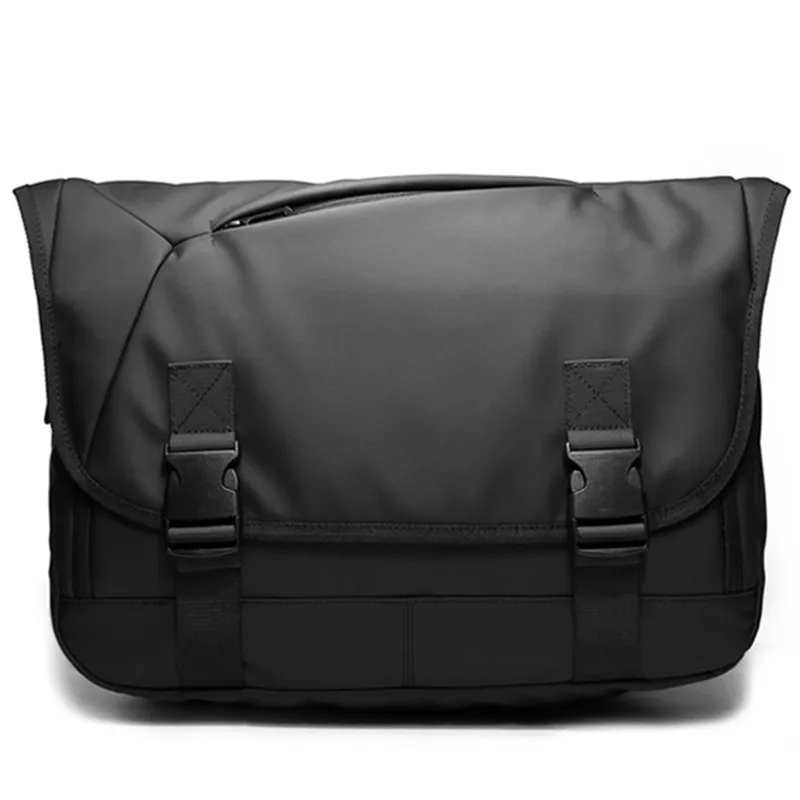 Мужские брюки со многими карманами сумки через плечо зарядка через usb мужской слинг груди пакет мужской ноутбук планшет сумка через плечо школьная сумочка - Цвет: Черный