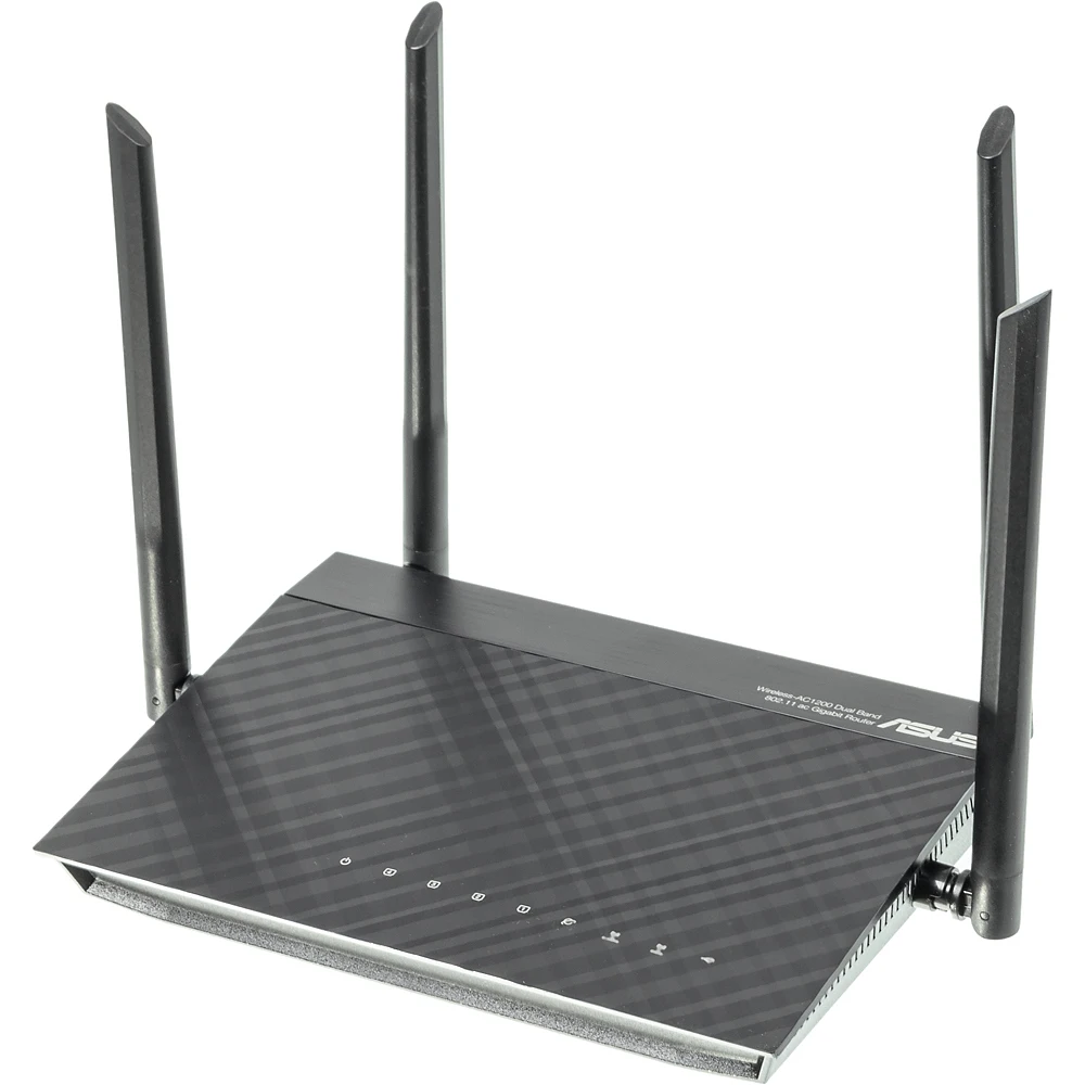 Роутер беспроводной Asus RT-AC1200G+ AC1200 10/100/1000BASE-TX/4G ready черный