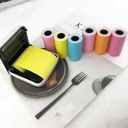 Rouleau de papier thermique pour imprimante de poche PeriPage A6, impression claire, 57x30mm, 6 pièces, pour caméra PAPERANG P1/P2 