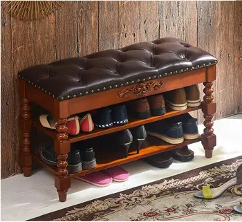 

European style contemporary solid wood shoe ark