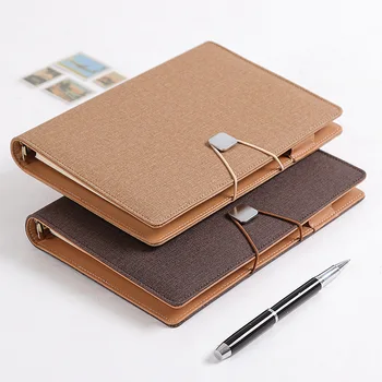 

A5 Planner Binder Spiral Notebooks And Journals Agenda Office Bussiness Cloth Note book for School Office Supplies Stationery